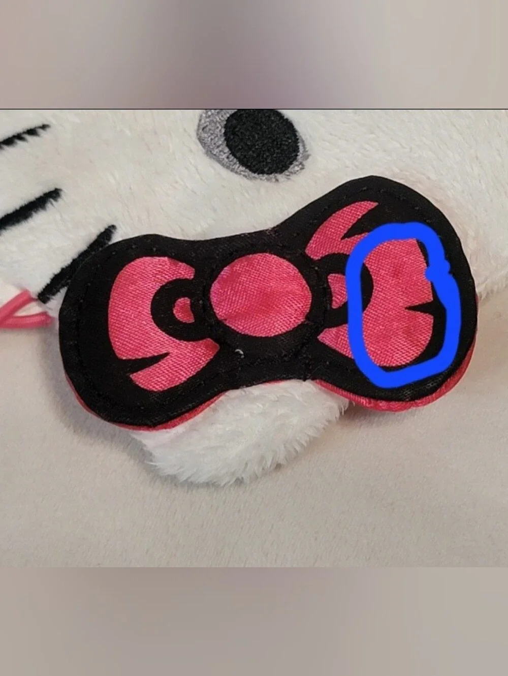 SUPER RARE 2011 Hello Kitty x Loungefly zombie sleep mask Hot Topic Sanrio